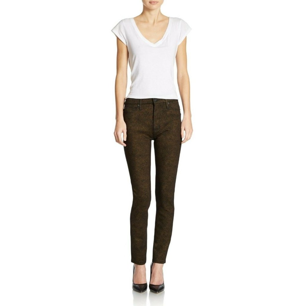 Hudson High Waist Barbara Gold Super Skinny High Rise Jeggings